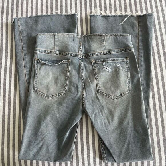 Free People Penny Pull On Bell Bottom Jeans Size 28 - Picture 1 of 7
